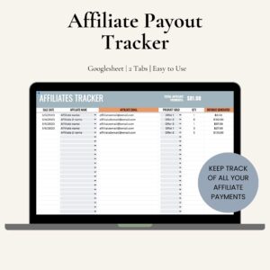 affiliate payout tracker